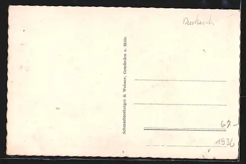 AK Karlsruhe-Durlach, Gasthaus und Postamt in der strasse