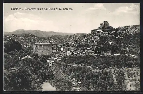 AK Subiaco, Panorama visto dal Prato di S. Lorenzo