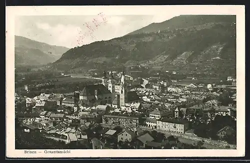 AK Brixen, Ortsansicht mit Kirche