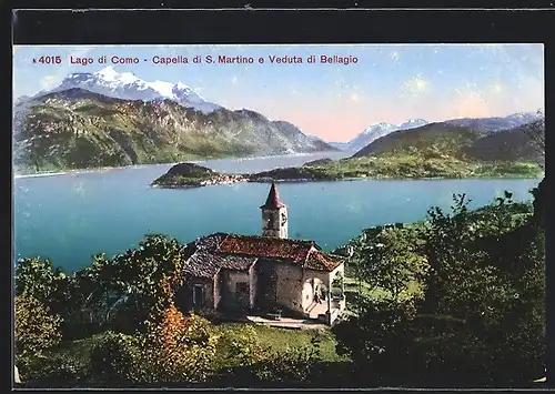 AK Bellagio, Capelle di S. Martino e Veduta di Bellagio