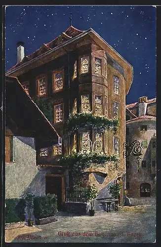 Künstler-AK Bozen, Künstlerheim Batzenhäusl