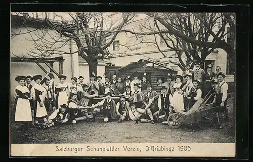 AK Salzburg, Salzburger Schuhplattler Verein, D`Griabinga 1906, Volkstanz