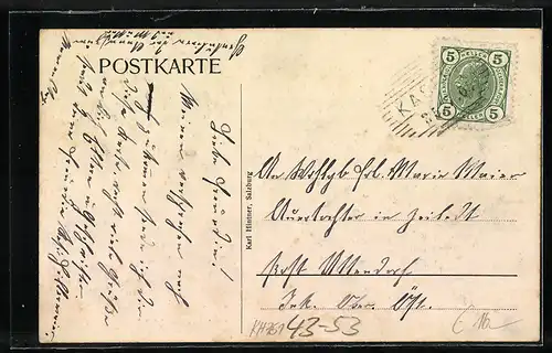 AK Salzburg, Salzburger Schuhplattler Verein, D`Griabinga 1906, Volkstanz