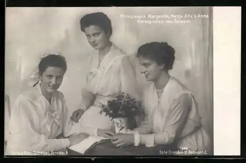 AK Prinzessin Margarete, Maria Alix und Anna, Herzoginnen von Sachsen