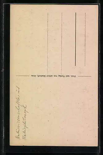 AK Jena, Porträt von Professor Ernst Haeckel