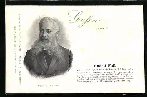 AK Andenken an den Geistlichen Rudolf Falb