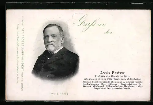 AK Louis Pasteur, Professor der Chemie in Paris