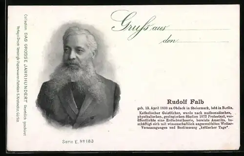 AK Andenken an den Geistlichen Rudolf Falb