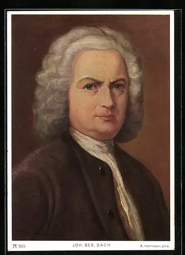 Künstler-AK Portrait von Johann Sebastian Bach