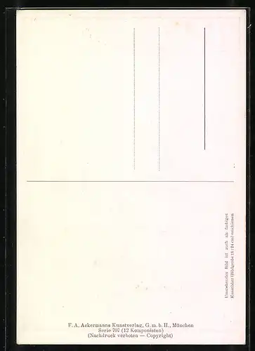 AK Portrait von Giuseppe Verdi, Komponist