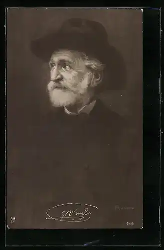 Künstler-AK Fritz Rumpf: Giuseppe Verdi, italienischer Komponist der Romantik