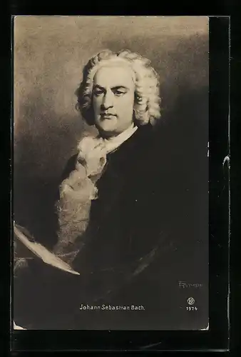 Künstler-AK Fritz Rumpf: Johann Sebastian Bach