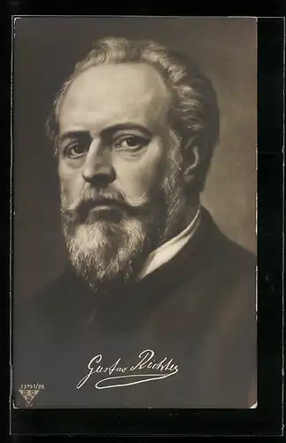 AK Maler Gustav Richter, Portrait im Anzug