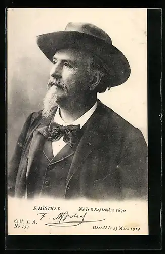 AK Portrait Frederic Mistral