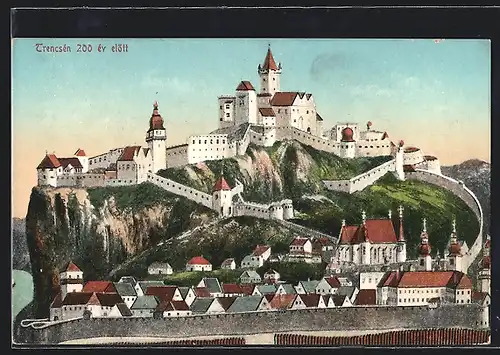 AK Trencsén, Blick zur Burg
