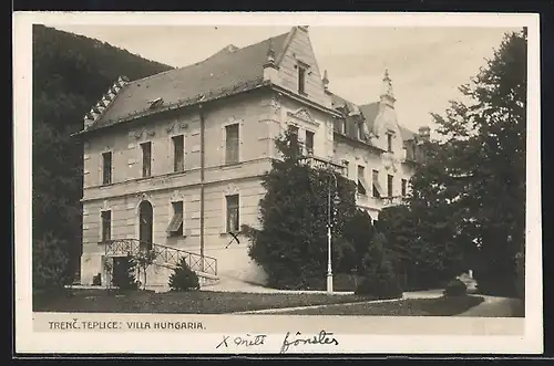 AK Trencenteplic, Die Villa Hungaria