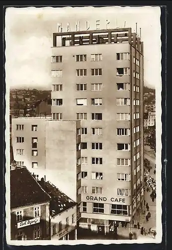 AK Bratislava, Haus Manderla mit Grand Cafe