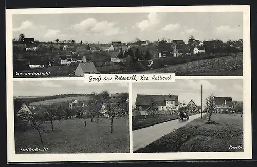 AK Peterzell /Krs. Rottweil, Gesamtansicht, Teilansicht, Strassenpartie