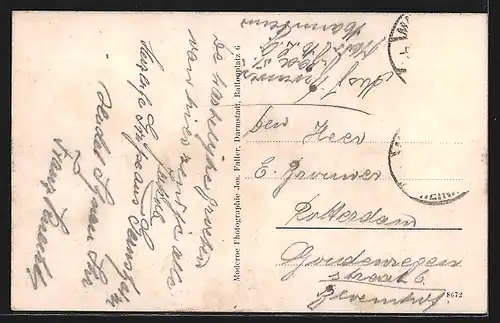 AK Gernsheim a. Rhein, Restaurant u. Ruderboot-Verleih-Anstalt Rheingold am Hafen