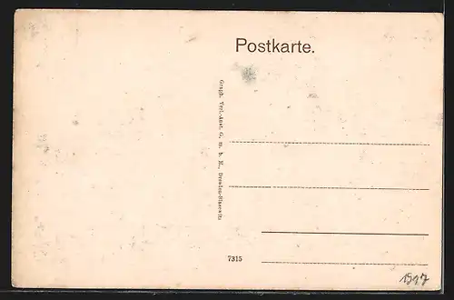 AK Durlach, Ettlinger Strasse mit Kindern