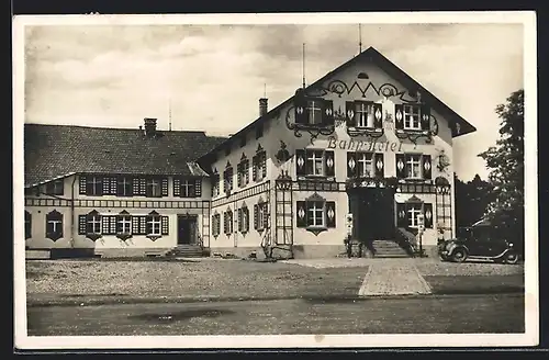 AK Röthenbach b. Li., Blick auf das Bahnhof-Hotel von Fr. Weber