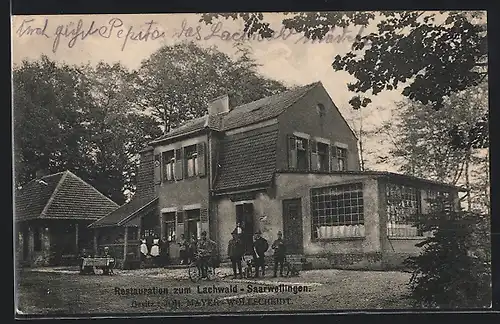 AK Saarwellingen, Restaurant zum Lachwald von J. Mayer-Wollscheidt