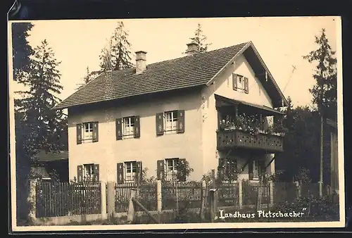 AK Freilassing, Blick auf das Hotel Landhaus Pletschacher