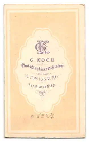 Fotografie G. Koch, Ludwigsburg, K.u.K. Soldat in Uniform mit drei Sternen am Kragen