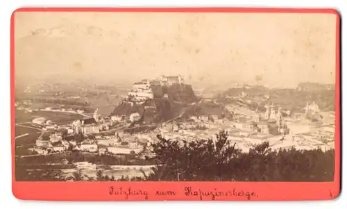 Fotografie F. Würthle, Salzburg, Ansicht Salzburg, Blick vom Kalvarienberg auf die Stadt Salzburg
