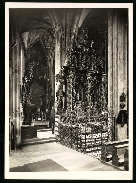 42 Fotografien Sepp Gastberger, St. Wolfgang, Ansicht St. Wolfgang / Salzkammergut, Wallfahrtskirche Innenansichten 11
