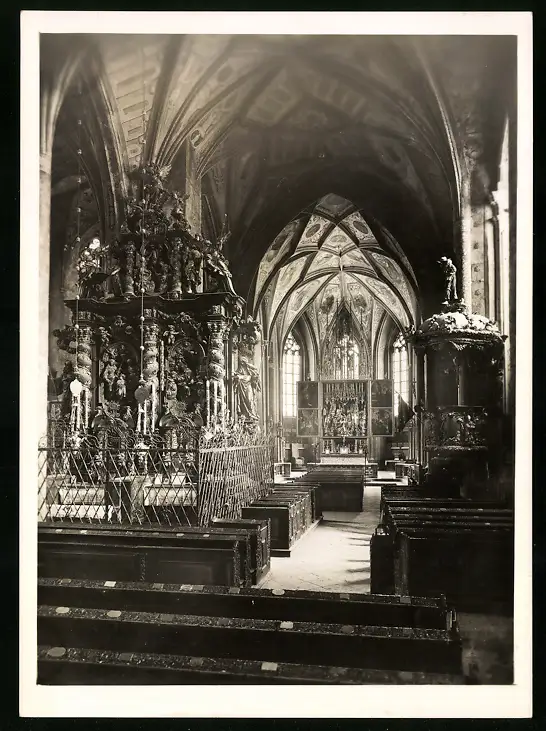 42 Fotografien Sepp Gastberger, St. Wolfgang, Ansicht St. Wolfgang / Salzkammergut, Wallfahrtskirche Innenansichten 12
