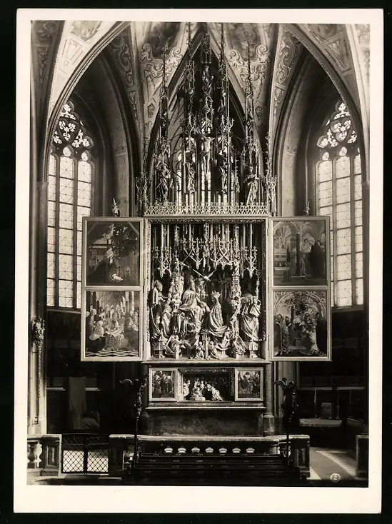 42 Fotografien Sepp Gastberger, St. Wolfgang, Ansicht St. Wolfgang / Salzkammergut, Wallfahrtskirche Innenansichten 33