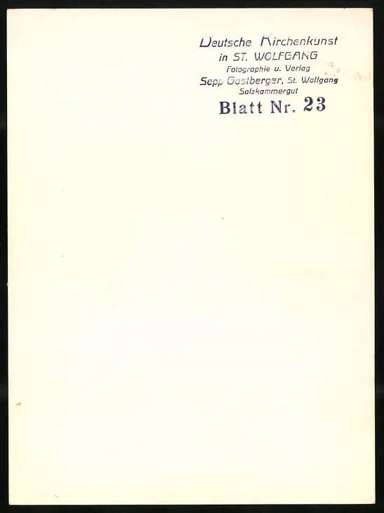 42 Fotografien Sepp Gastberger, St. Wolfgang, Ansicht St. Wolfgang / Salzkammergut, Wallfahrtskirche Innenansichten 44