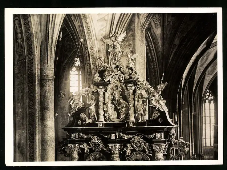 42 Fotografien Sepp Gastberger, St. Wolfgang, Ansicht St. Wolfgang / Salzkammergut, Wallfahrtskirche Innenansichten 7