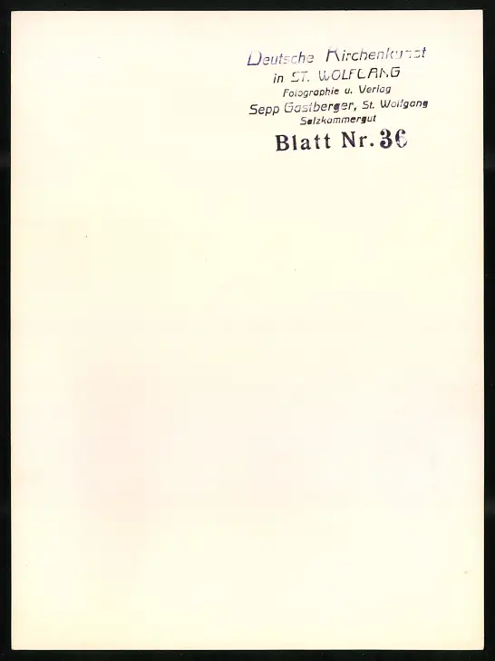 42 Fotografien Sepp Gastberger, St. Wolfgang, Ansicht St. Wolfgang / Salzkammergut, Wallfahrtskirche Innenansichten 75
