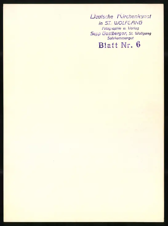 42 Fotografien Sepp Gastberger, St. Wolfgang, Ansicht St. Wolfgang / Salzkammergut, Wallfahrtskirche Innenansichten 76