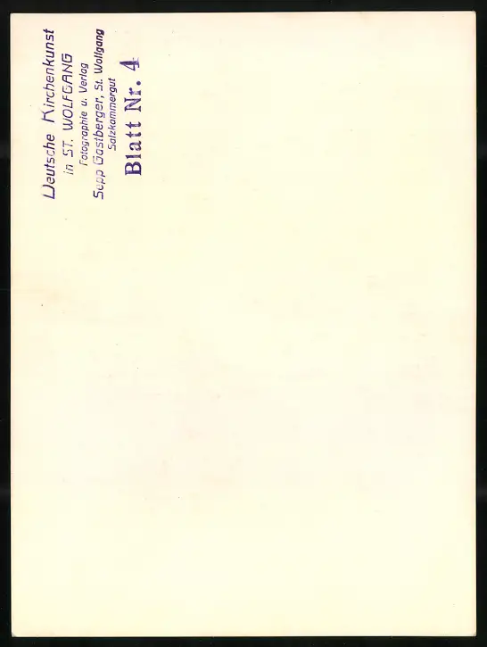 42 Fotografien Sepp Gastberger, St. Wolfgang, Ansicht St. Wolfgang / Salzkammergut, Wallfahrtskirche Innenansichten 80