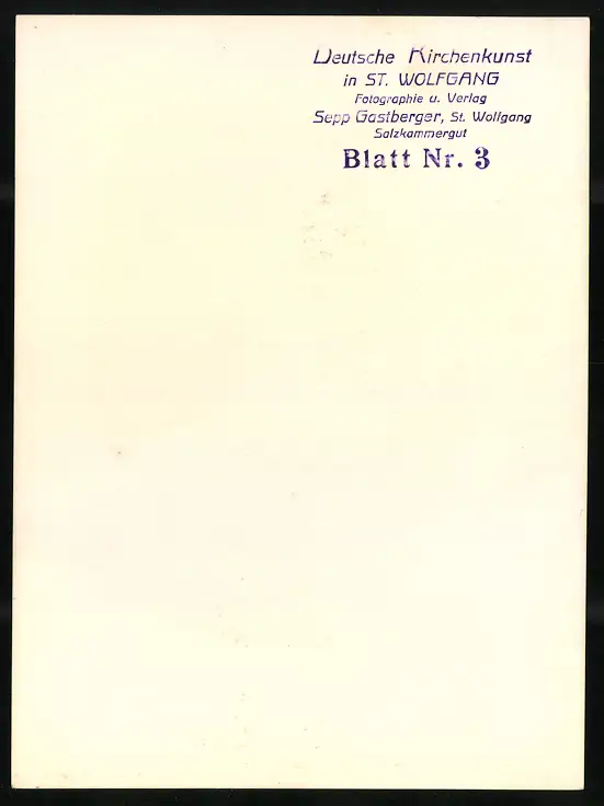 42 Fotografien Sepp Gastberger, St. Wolfgang, Ansicht St. Wolfgang / Salzkammergut, Wallfahrtskirche Innenansichten 82
