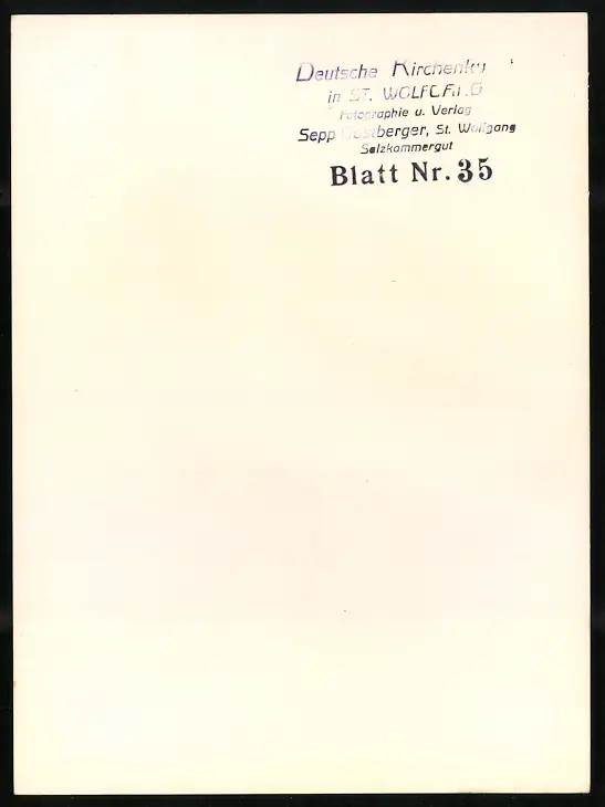 42 Fotografien Sepp Gastberger, St. Wolfgang, Ansicht St. Wolfgang / Salzkammergut, Wallfahrtskirche Innenansichten 83