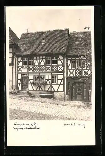 AK Königsberg i. B., Partie am Regiomontanushaus