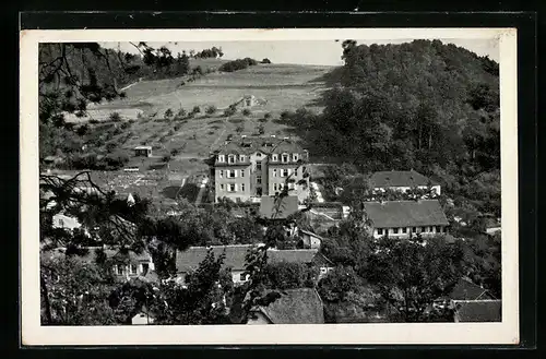 AK Adamsthal b. Brünn, Ortsansicht aus der Vogelschau