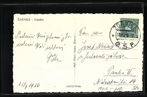 AK Zdánice, Námesti