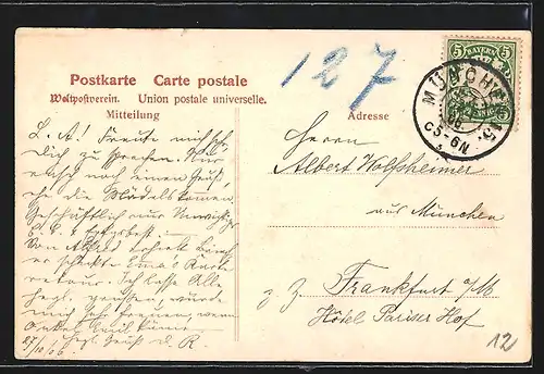 AK Gruss aus dem Elsass, Elsässerinnen in Tracht beim Gespräch