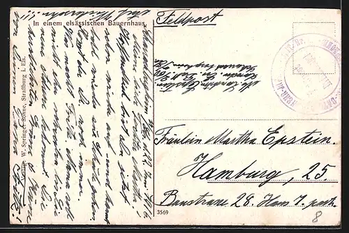 AK In einem elsässischen Bauernhaus