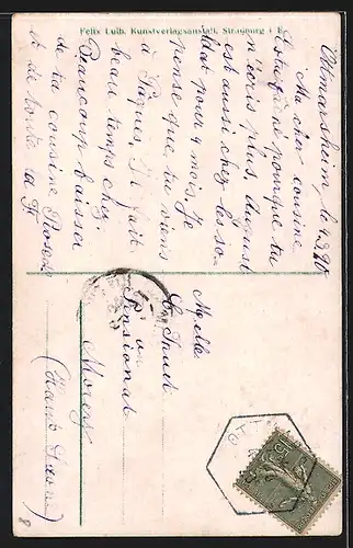 AK Drei hübsche Elsässerinnen in Tracht