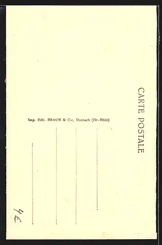 AK Engwiller, Types Alsaciennes, Elsässer in Trachten