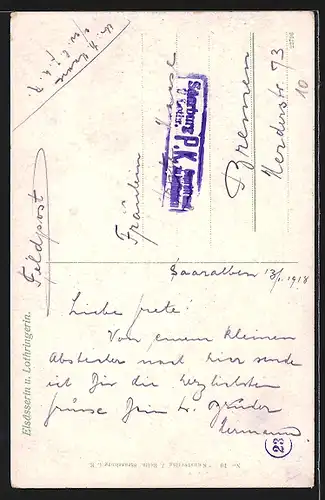 AK Zwei hübsche Damen aus dem Elsass und Lothringen in elsass-lothringischer Tracht