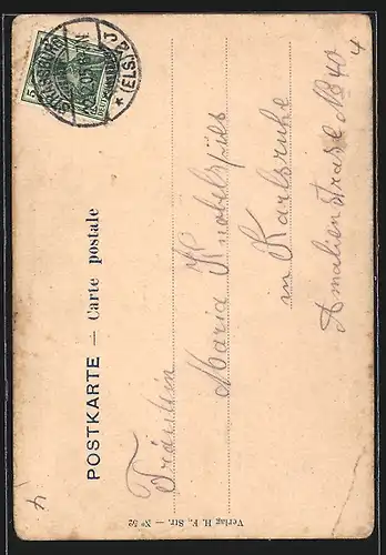 AK Lächelnde Elsässerin in Tracht