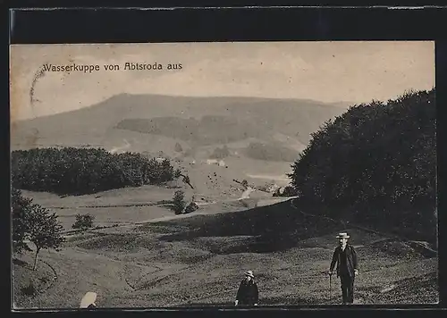 AK Abtsroda, Blick auf die Wasserkuppe