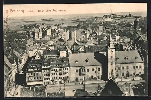 AK Freiberg i. Sa., Blick vom Petriturme
